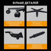 Кресло ANDA SEAT Kaiser Frontier Fabric Black Size XL (AD12YXL-17-B-F-B02)