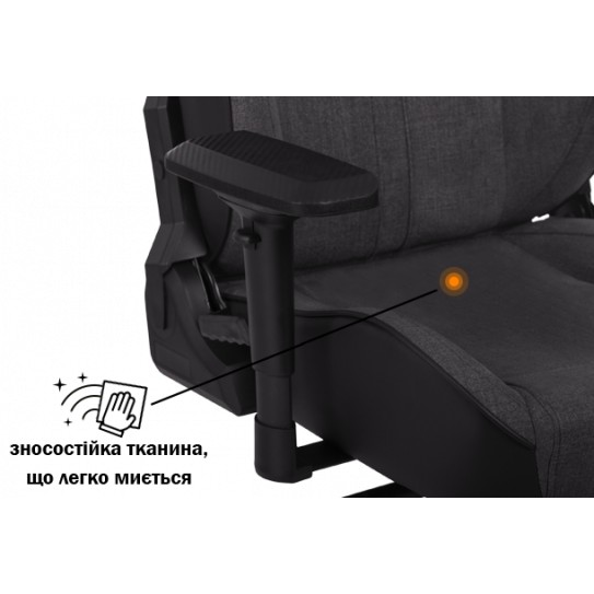 Заказать Кресло GT RACER X-8009 Fabric Dark Gray/Black