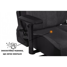 Кресло GT RACER X-8009 Fabric Dark Gray/Black