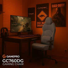 Крісло GAMEPRO GC760DG Dark Grey Fabric