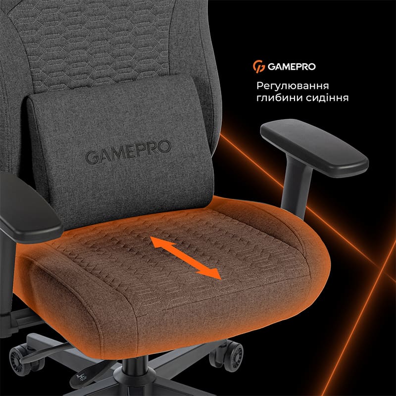 В інтернет магазині Крісло GAMEPRO GC760DG Dark Grey Fabric