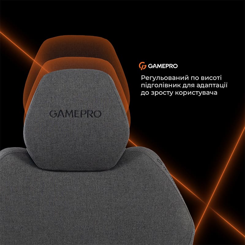 В Україні Крісло GAMEPRO GC760DG Dark Grey Fabric