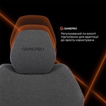 Крісло GAMEPRO GC760DG Dark Grey Fabric
