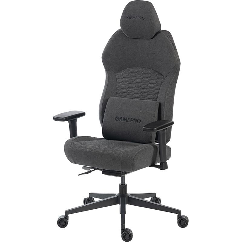 Зовнішній вигляд Крісло GAMEPRO GC760DG Dark Grey Fabric