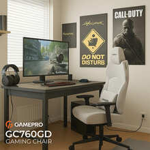 Кресло GAMEPRO GC760LG Light Grey Fabric