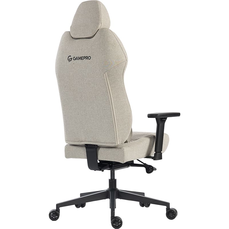 Кресло GAMEPRO GC760LG Light Grey Fabric Вторичный цвет черный