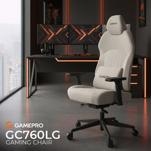 Кресло GAMEPRO GC760LG Light Grey Fabric