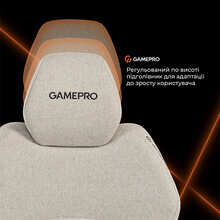 Кресло GAMEPRO GC760LG Light Grey Fabric