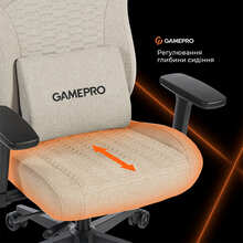 Кресло GAMEPRO GC760LG Light Grey Fabric