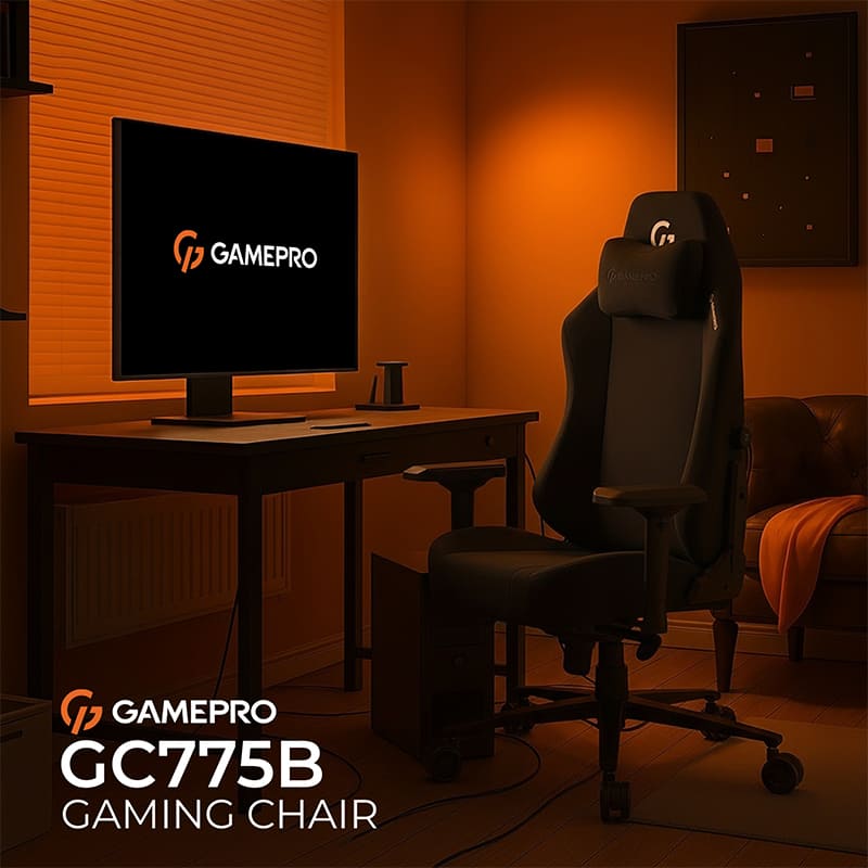 Зображення Крісло GAMEPRO GC775B Black Fabric