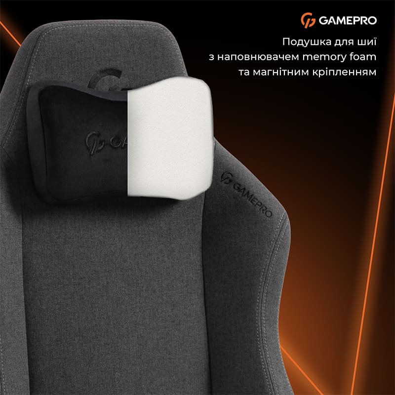 Зображення Крісло GAMEPRO GC775DG Dark Grey Fabric
