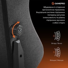 Крісло GAMEPRO GC775DG Dark Grey Fabric