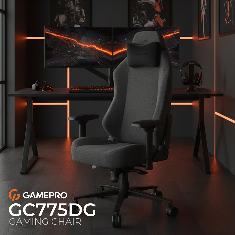 Изображение Кресло GAMEPRO GC775DG Dark Grey Fabric