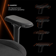 Кресло GAMEPRO GC925B Black Fabric