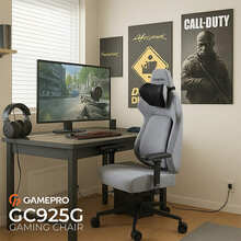 Крісло GAMEPRO GC925G Grey Fabric