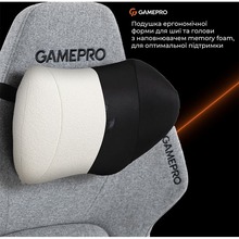 Крісло GAMEPRO GC925G Grey Fabric