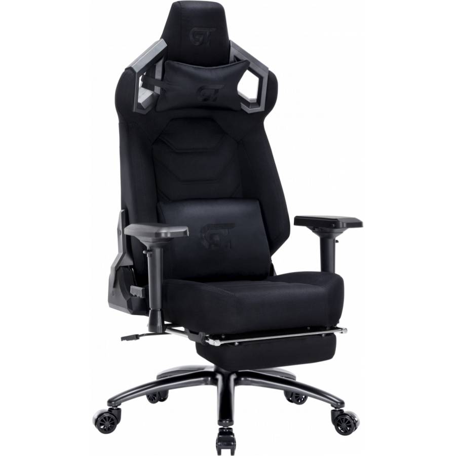 Крісло GT RACER X-5099 Fabric Black Додатково 4D підлокітники; висувна підніжка