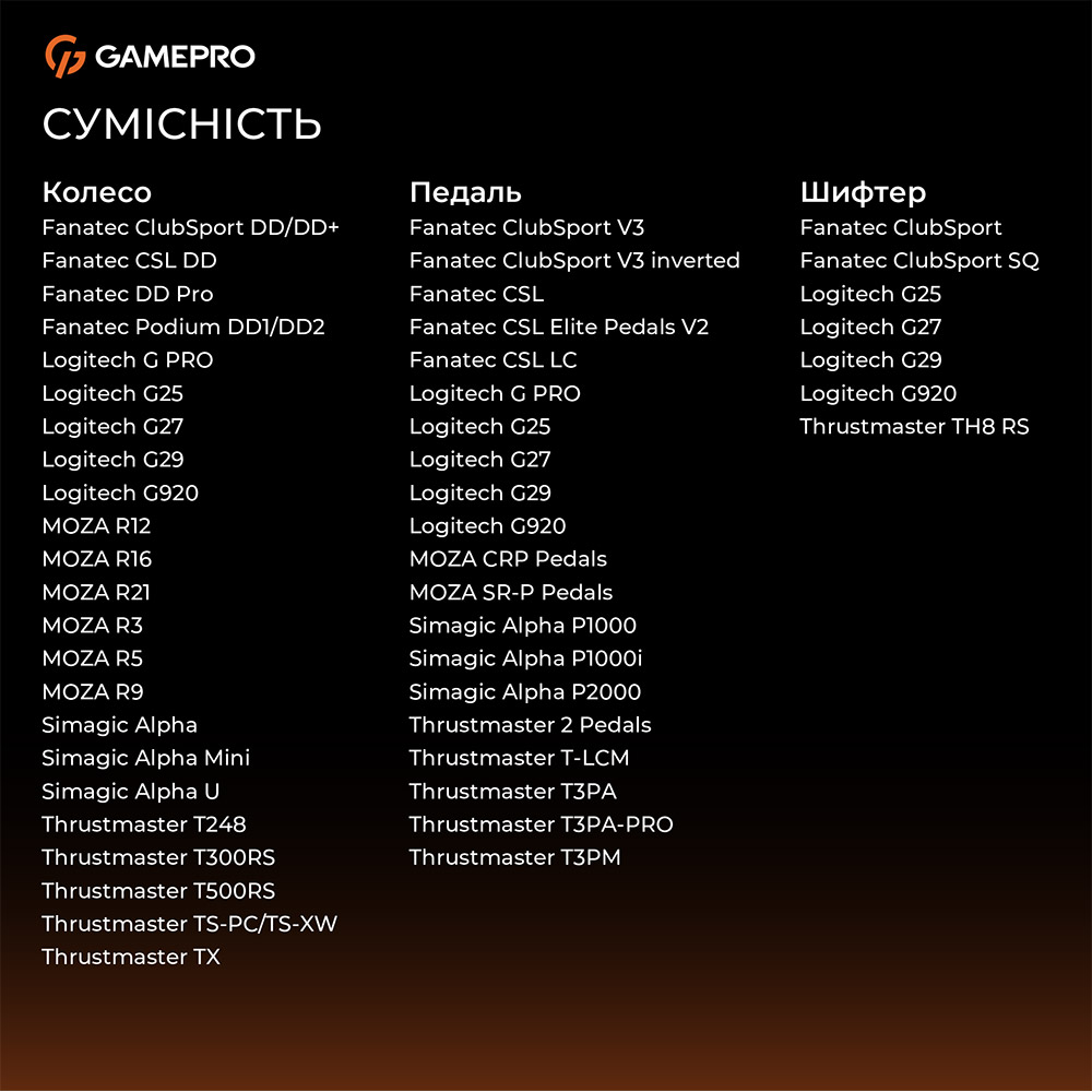 Фото 16 Стенд GAMEPRO для крепления руля, коробки передач и педалей (RS029)