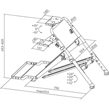 Стенд GAMEPRO для крепления руля, коробки передач и педалей (RS033)