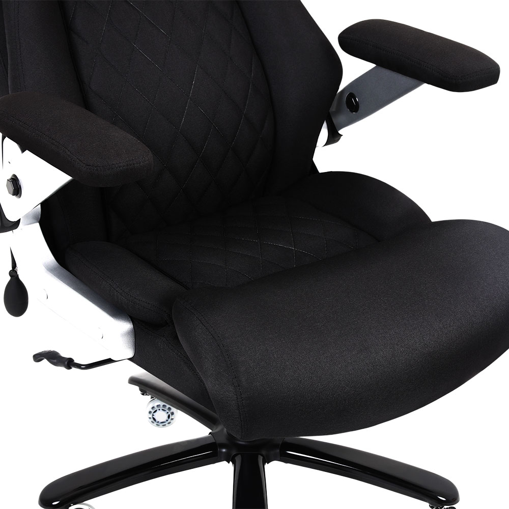 Кресло GT RACER B-5146 Fabric Black XL Основание кресла крестовина с роликами