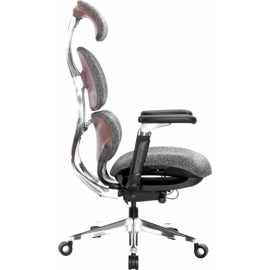 Крісло GT RACER X-819 Fabric Wood Gray Матеріал корпусу метал