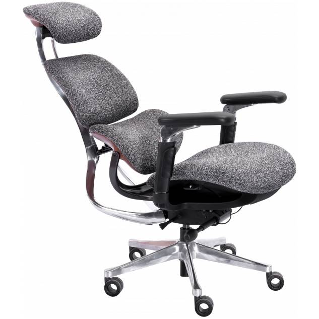 Крісло GT RACER X-819 Fabric Wood Gray Матеріал оббивки тканина