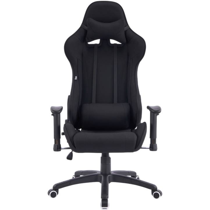 Кресло SPECIAL4YOU ExtremeRace Black Fabric (E7757) Дополнительно В комплекте с креслом идут поясничный валик и подушка-подголовник. Обе подушки имеют анатомическую форму и крепятся при помощи специальных ремешков.