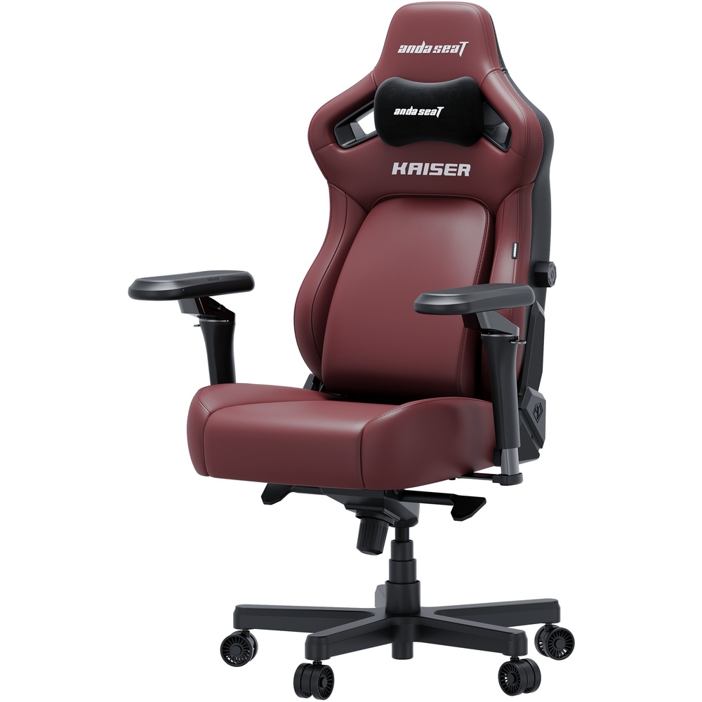 Кресло ANDA SEAT Kaiser 4 V2 Size XL Maroon PVC (AD12YDDC-XLL-20-A-PV/C-03) Материал обивки кожзаменитель