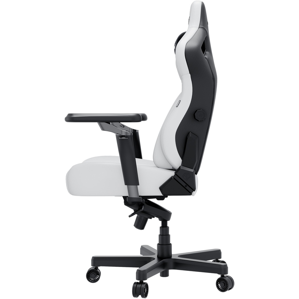Крісло ANDA SEAT Kaiser 4 V2 Size XL White PVC (AD12YDDC-XLL-20-W-PV/C-03) Основа крісла хрестовина з роликами