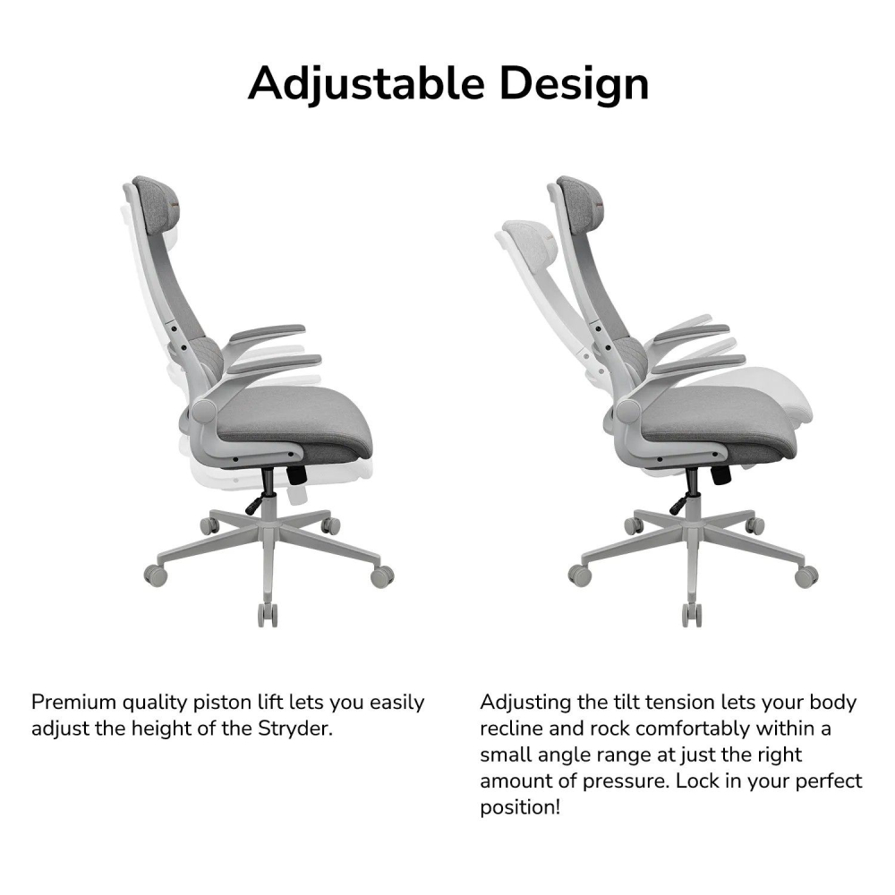 Фото 16 Крісло COUGAR STRYDER WHITE