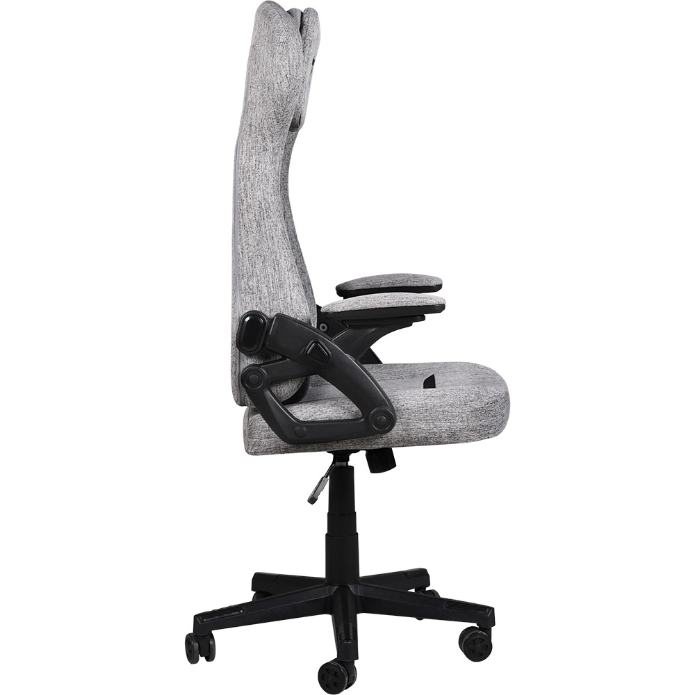 Кресло GT RACER X-5993-1 Fabric Gray Дополнительно Комплектация: спинка – 1; сиденье – 1; подушка – 1; крестовина – 1; пневмопатрон – 1; механизм – 1; подлокотники – 1; ролики комплект; винты для монтажа комплект; инструкция по установке.