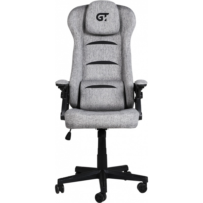 Крісло GT RACER X-5993-1 Fabric Gray Додатково Комплектація: спинка – 1; сидіння – 1; подушка – 1; хрестовина – 1; пневмопатрон – 1; механізм – 1; підлокітники – 1; ролики комплект; гвинти для монтажу; інструкція із встановлення.