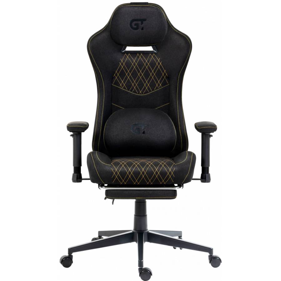 Кресло GT RACER X-2407 Fabric Black/Orange Тип для геймера