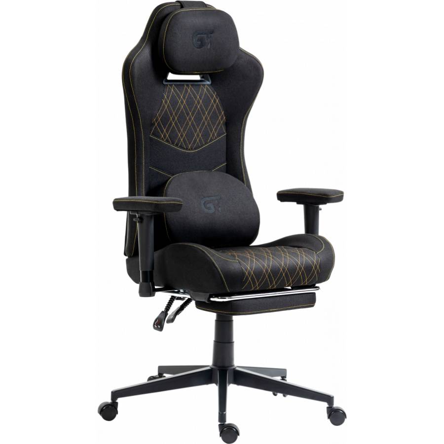 Кресло GT RACER X-2407 Fabric Black/Orange