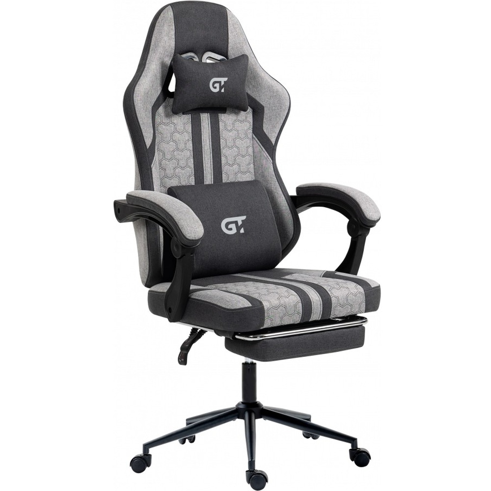 Крісло GT RACER X-2337Fabric Gray Тип для геймера