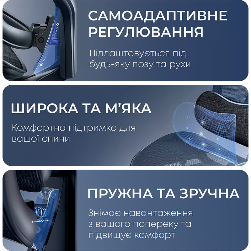 Фото 17 Крісло SIHOO DORO C300 Pro Mesh Black (DORO-C300-PRO-M101-JT)