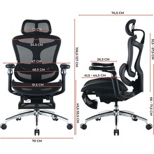 Крісло SIHOO DORO C300 Pro Mesh Black (DORO-C300-PRO-M101-JT)