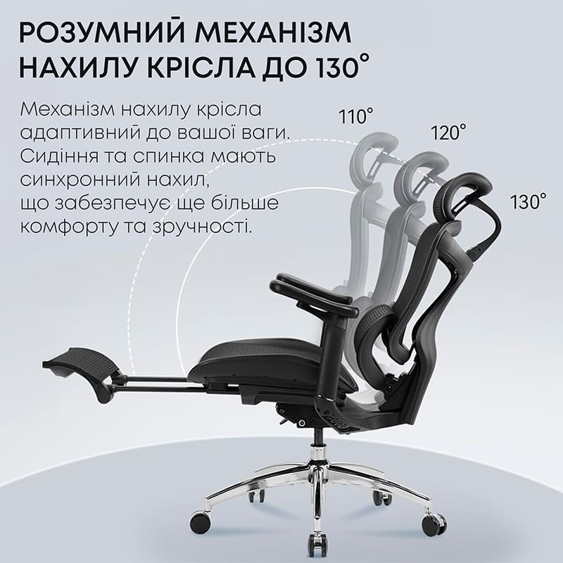 Покупка Крісло SIHOO DORO C300L Mesh Black (DORO-C300L-A3-101-JT)