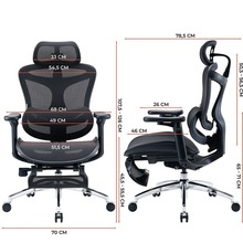 Крісло SIHOO DORO C300L Mesh Black (DORO-C300L-A3-101-JT)