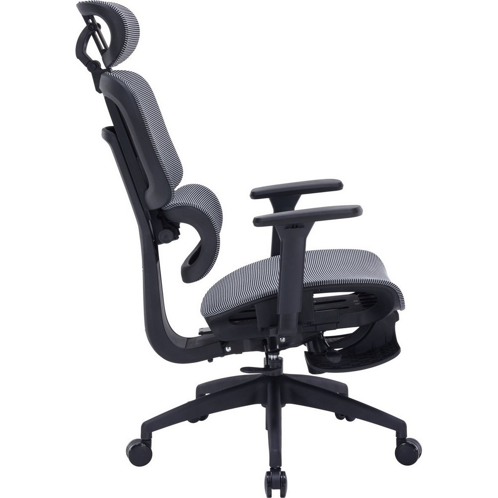 Крісло OFFICEPRO Skyline Footrest OC750 Black/Dark Gray (OC750-B-DG-DG) Матеріал оббивки сітка поліестер