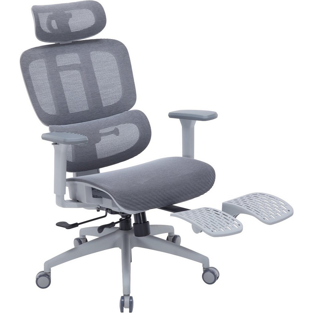Крісло OFFICEPRO Skyline Footrest OC750 Gray/Dark Gray (OC750-G-DG-DG) Матеріал оббивки сітка поліестер