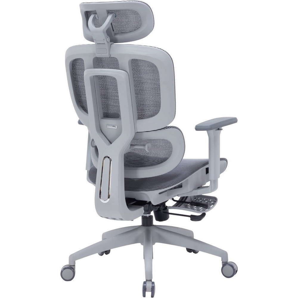 Зовнішній вигляд Крісло OFFICEPRO Skyline Footrest OC750 Gray/Dark Gray (OC750-G-DG-DG)