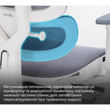 Крісло OFFICEPRO Skyline Footrest OC750 White/Dark Gray (OC750-W-DG-DG)