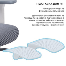 Крісло OFFICEPRO Skyline Footrest OC750 White/Dark Gray (OC750-W-DG-DG)