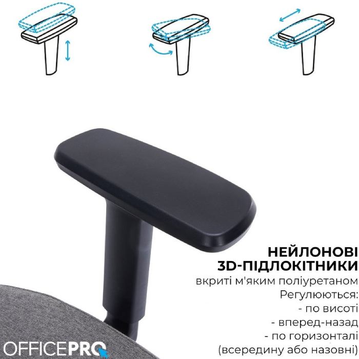 Фото 14 Кресло OFFICEPRO Skyline OC580-B-DG-DG Black/Dark Gray