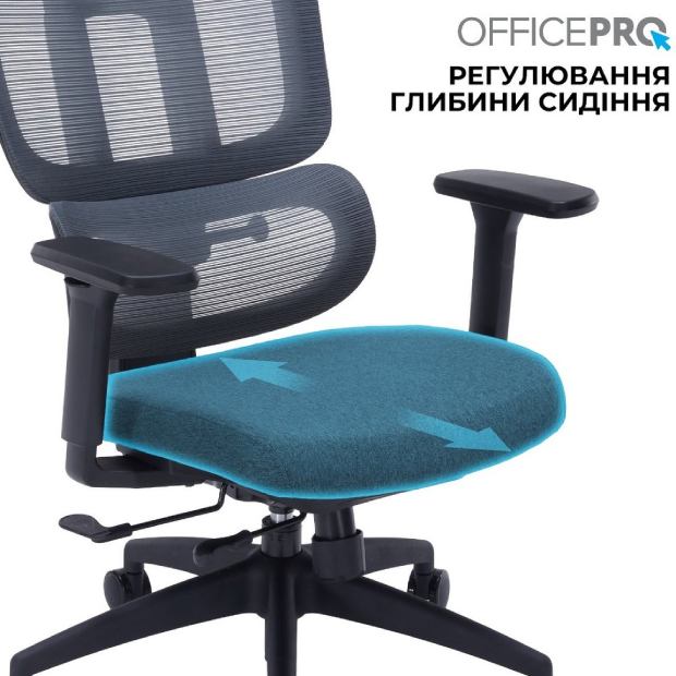Покупка Кресло OFFICEPRO Skyline OC580-B-DG-DG Black/Dark Gray