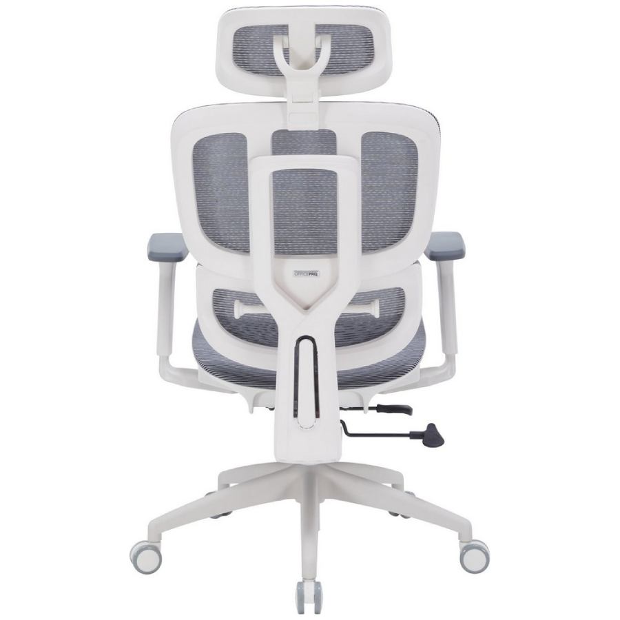 Зовнішній вигляд Крісло OFFICEPRO Skyline OC680-W-DG-DG White/Dark Gray