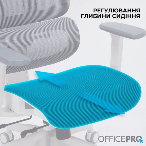 Покупка Крісло OFFICEPRO Skyline OC680-W-DG-DG White/Dark Gray