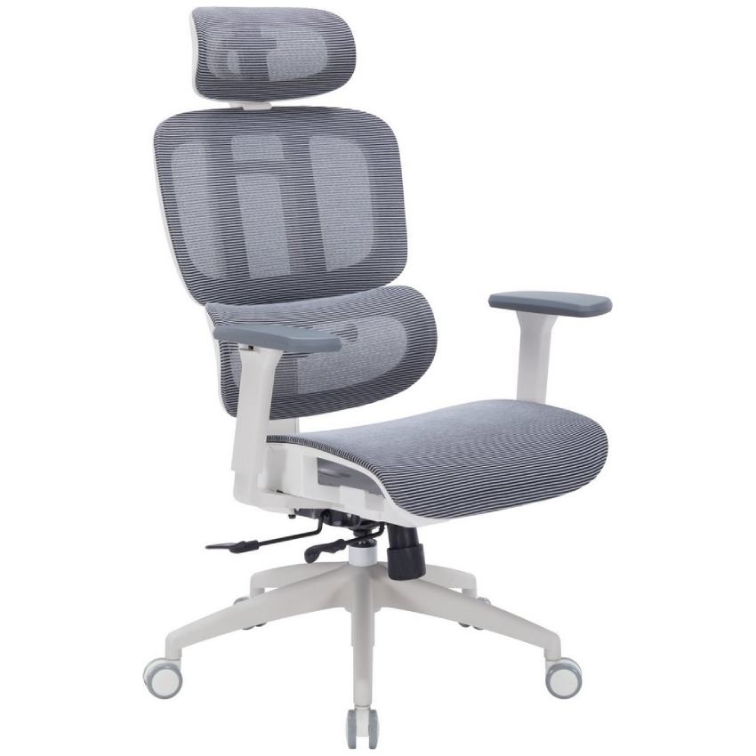 Крісло OFFICEPRO Skyline OC680-W-DG-DG White/Dark Gray Додатково 3D підлокітники