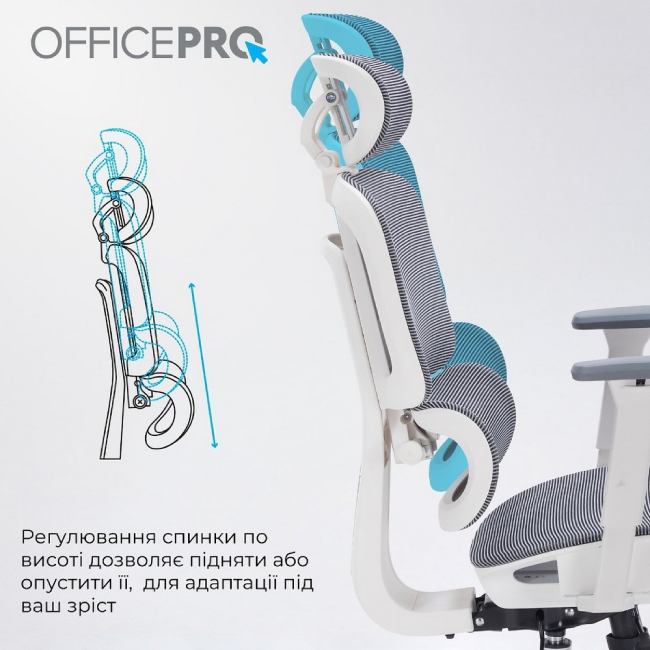 В інтернет магазині Крісло OFFICEPRO Skyline OC680-W-DG-DG White/Dark Gray